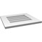 Ekena Millwork Vertical Surface Mount PVC Gable Vent: Non-Functional, w/ 3-1/2"W x 1"P Standard Frame, 20"W x 18"H GVPVE20X1801SN - alternate 2
